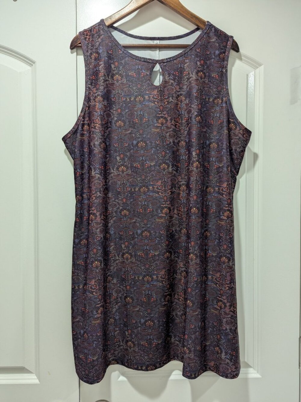 Nuu Muu Ruu Muu Keyhole Neckline Back Pocket A-line Athletic Dress Travel Sz 3XL